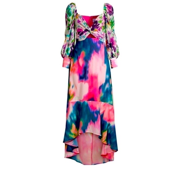 NWT One33 Social Printed Flounce Hem Dress Size 4 - Picture 14 of 14